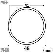 アクリルパイプ 外径45mm×肉厚2mm×1000L | コクゴeネット