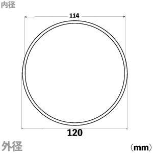 アクリルパイプ 外径120mm×肉厚3mm×1000L | コクゴeネット