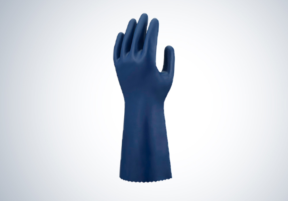 ケムレスト（Ｒ）ニトリルゴム製化学防護手袋の写真です
